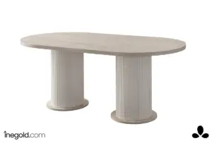 Traverten Oval Masa